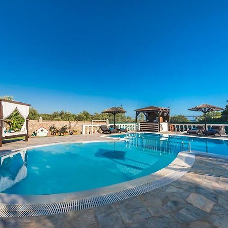 Villa Maxim With Private Pool & Tennis Court Halikounas Экстерьер фото