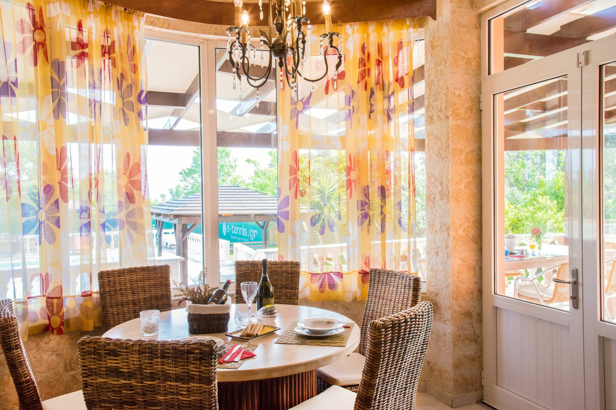 Villa Maxim With Private Pool & Tennis Court Halikounas Экстерьер фото