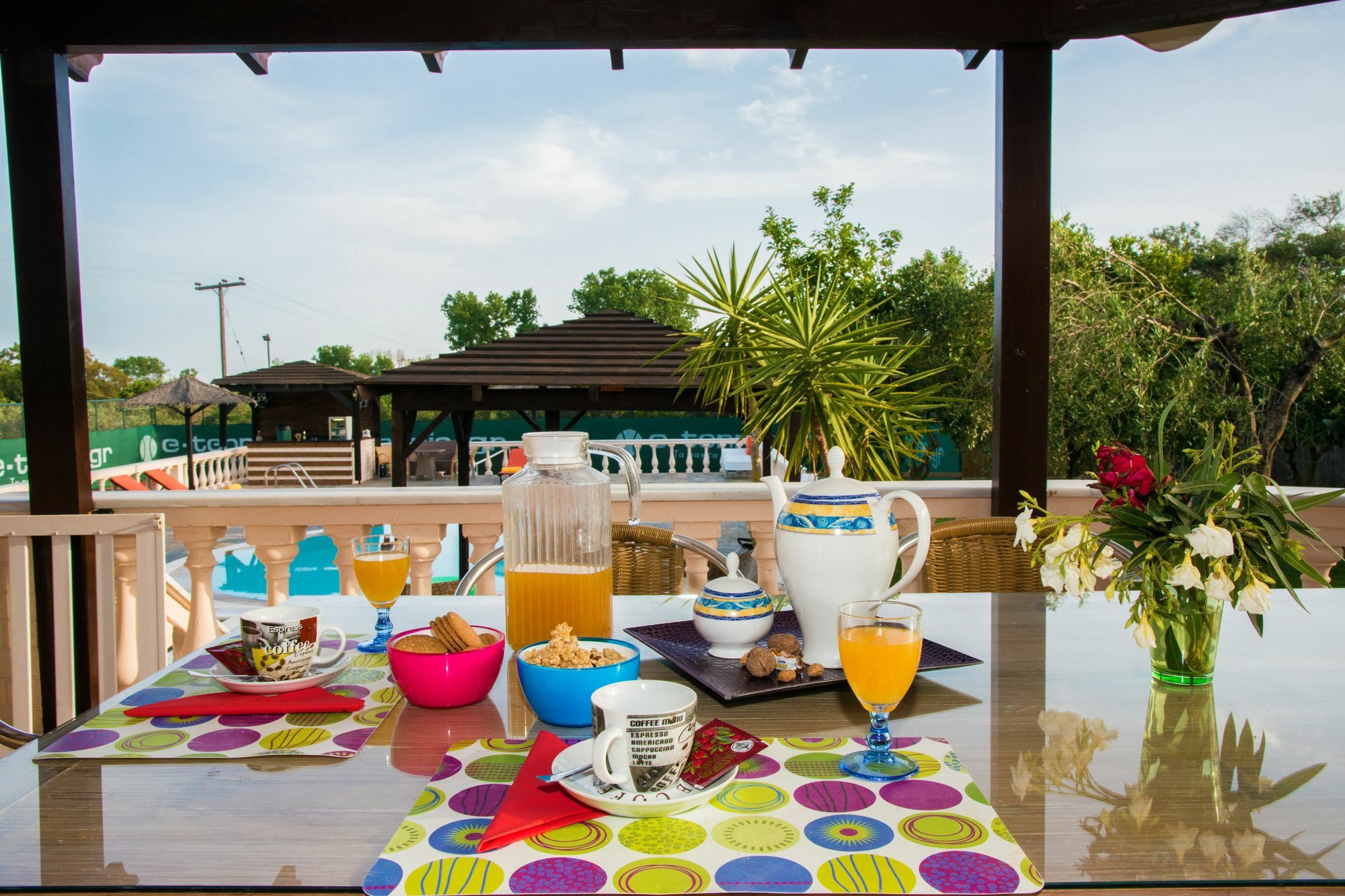 Villa Maxim With Private Pool & Tennis Court Halikounas Экстерьер фото
